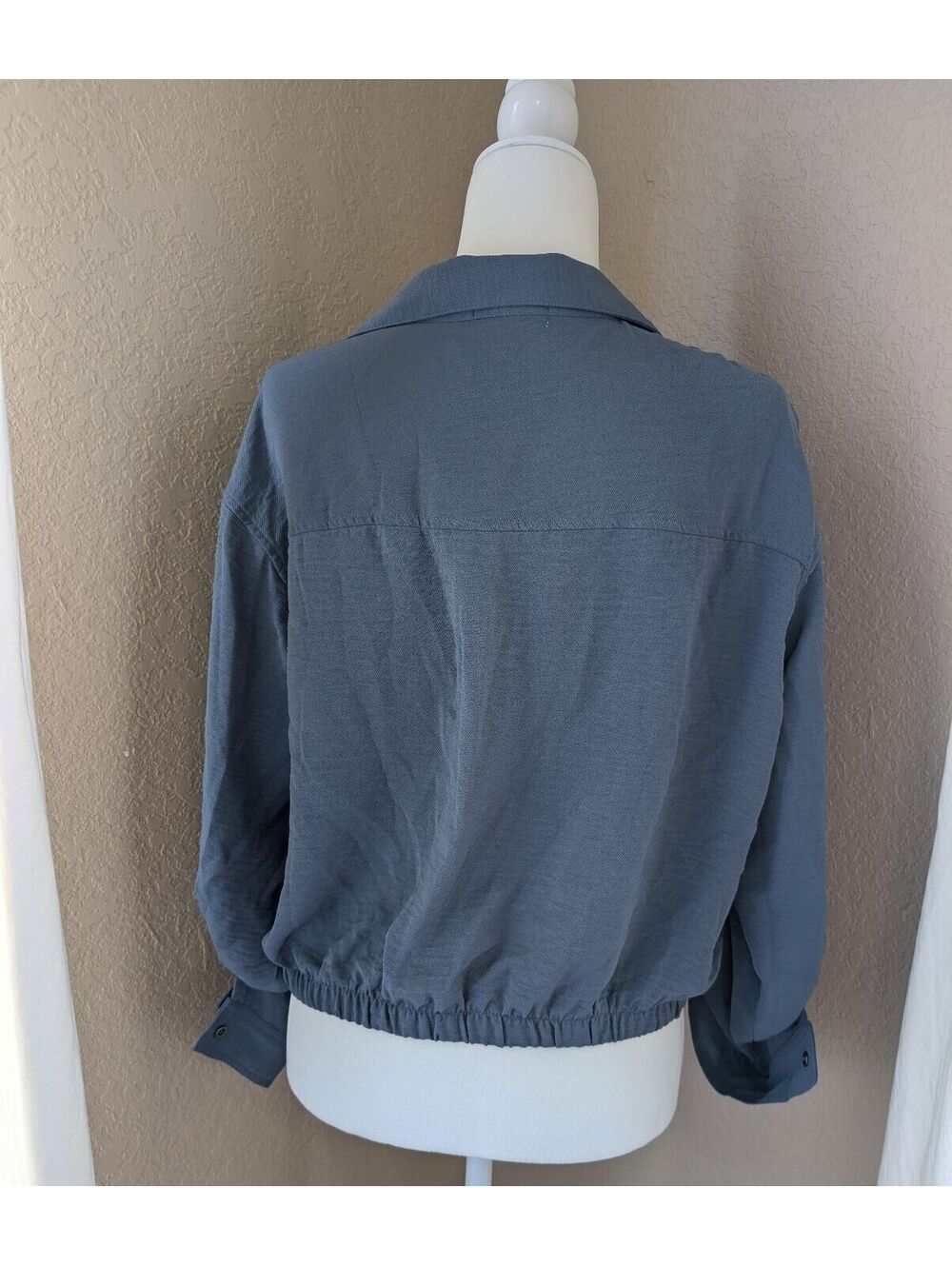 No comment Smocked Button-down blouse - Picture 4 of 5